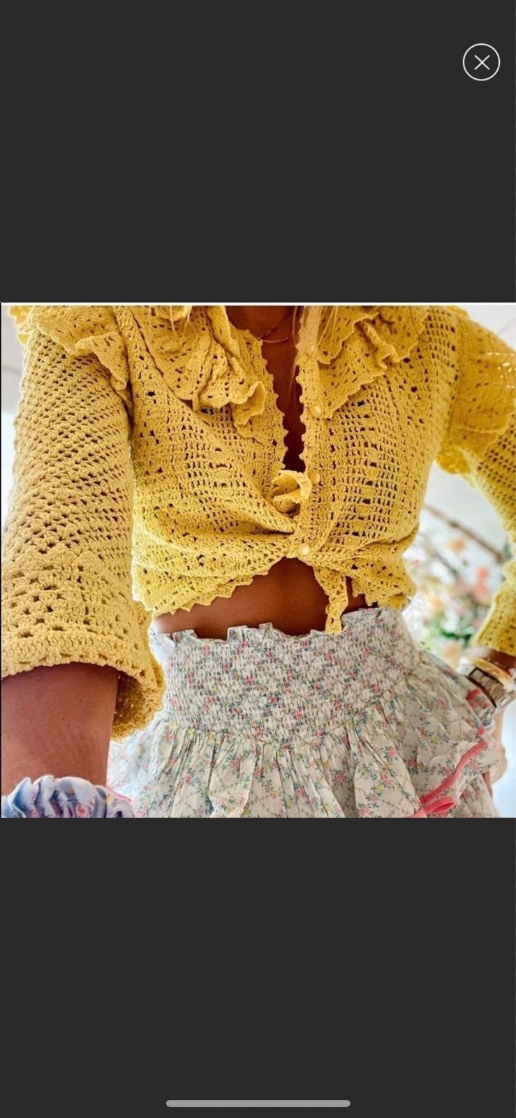 LOVESHACKFANCY CARDIGAN SWEATER