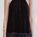345 Raquel Allegra Velvet Halter Top In Rustic Bronze