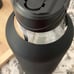 32 oz Glass Water Bottle with Straw and Handle Large Sports Black