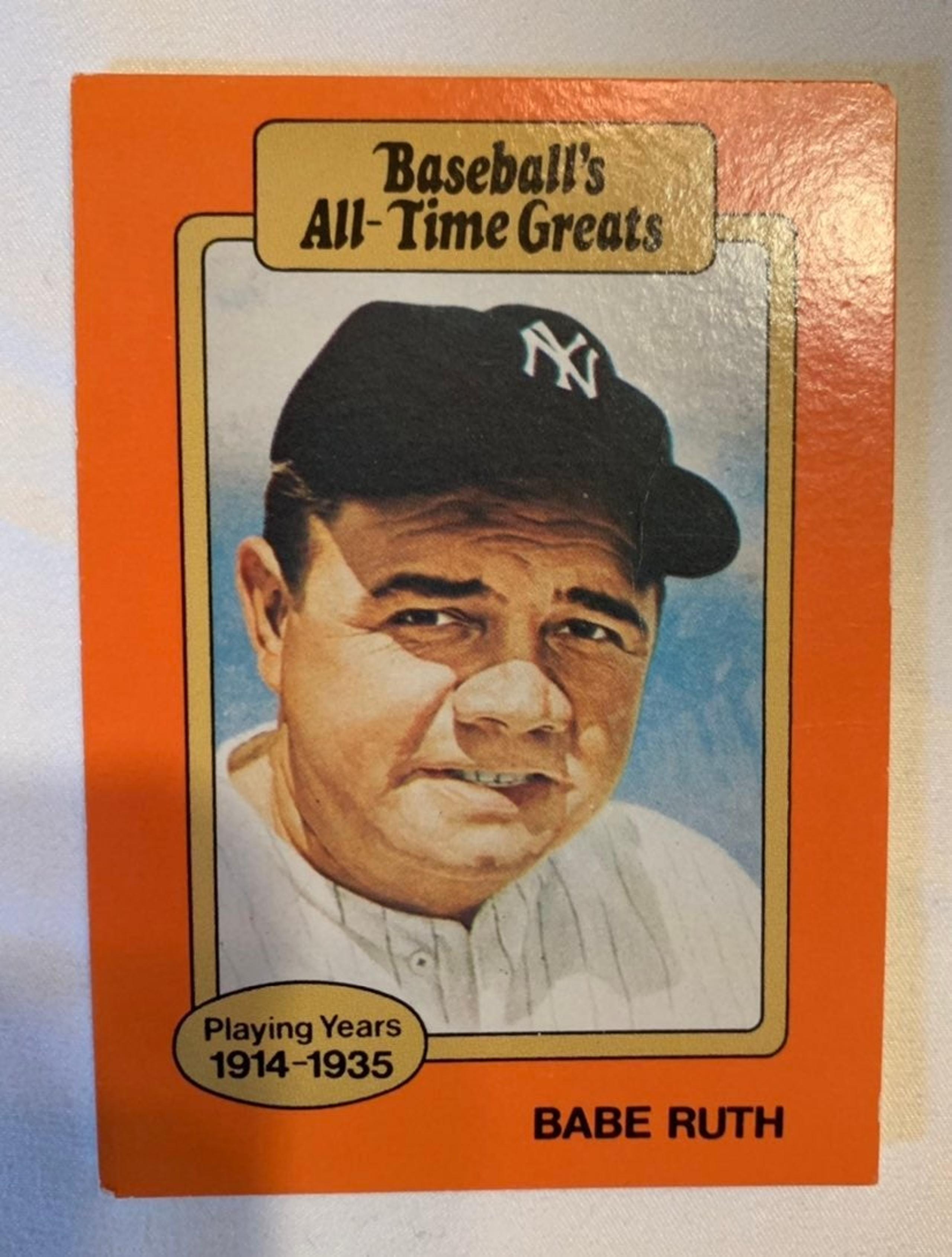 Babe Ruth MLB Baseball Card Fermi Bubbles Grading F--
