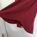 NEW Cupio Plum Wine Red Stretchy Elastic Long Sleeve Shirt Top Size Medium
