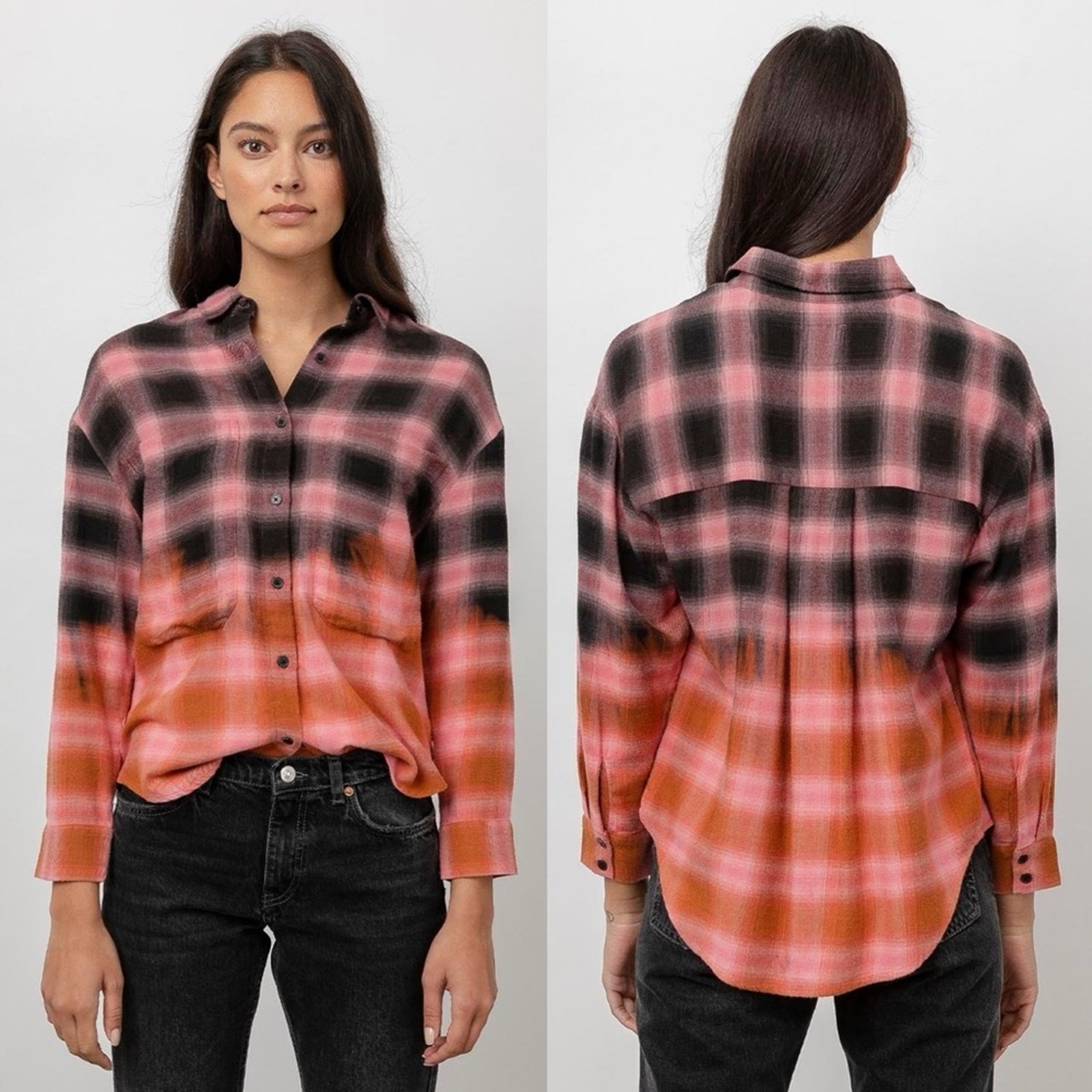Rails Tierra Plaid Button Down Shirt size XS