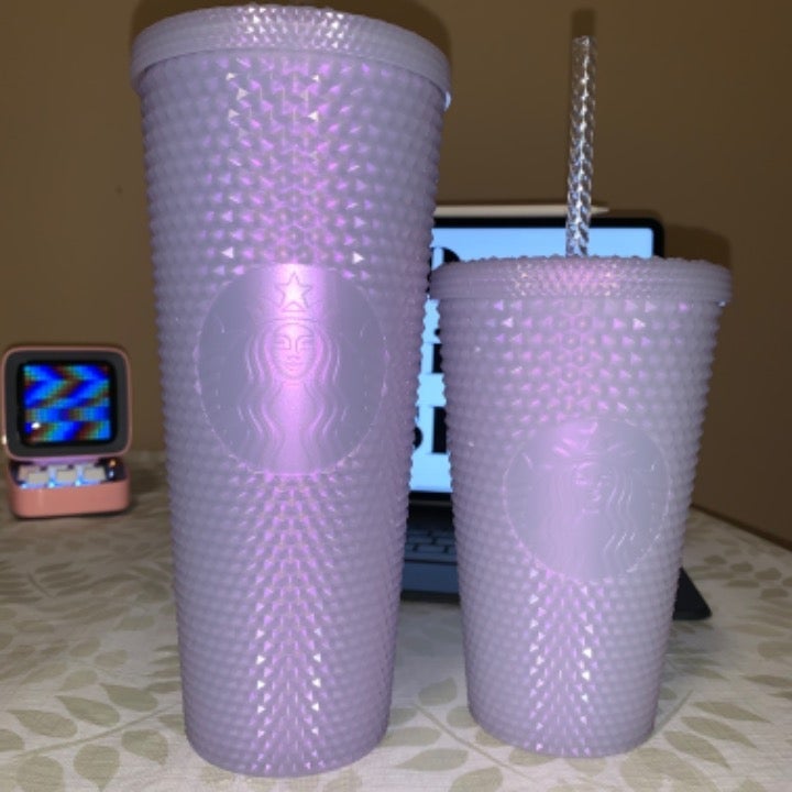 Starbucks Lilac Iridescent Studded Set