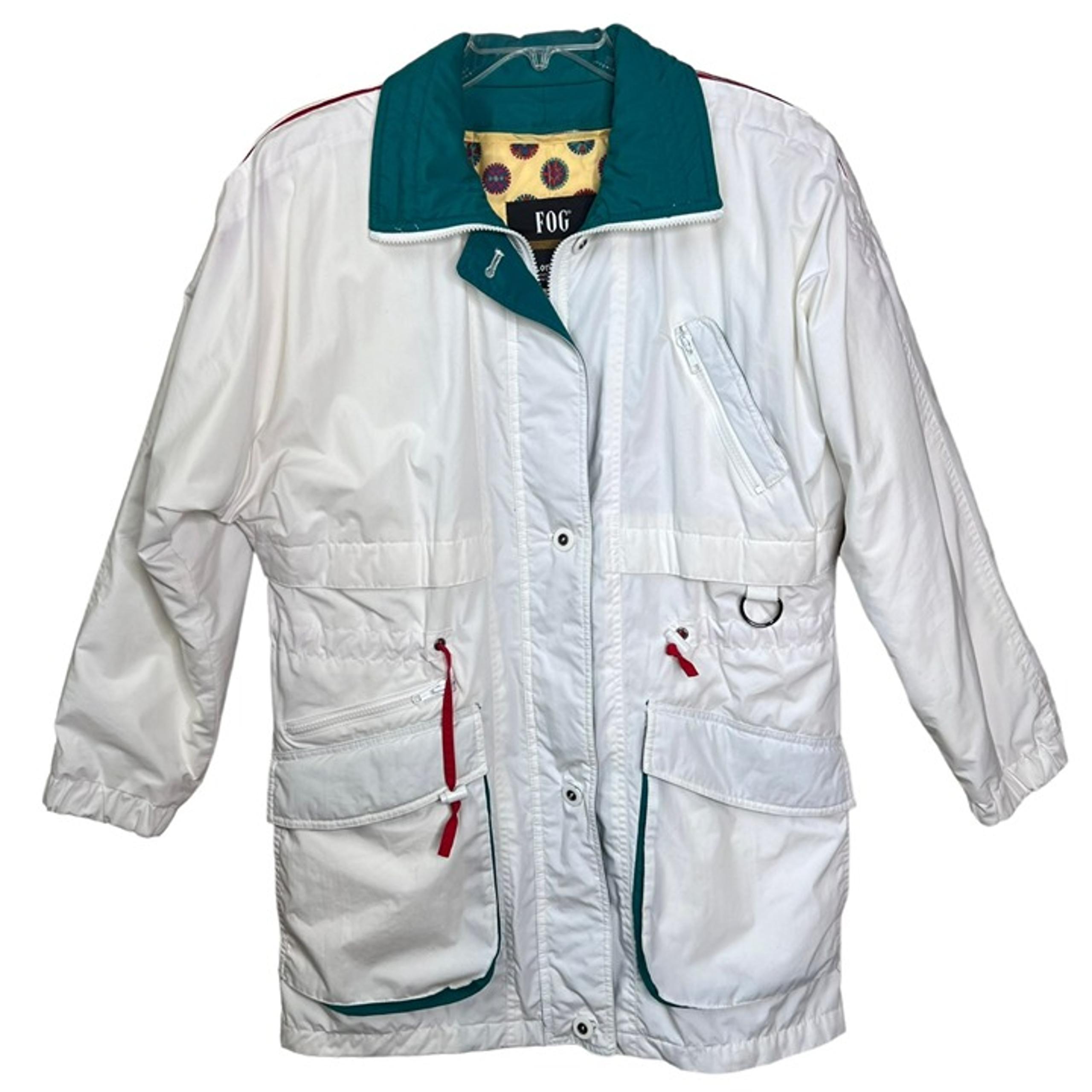 London Fog Men's Rain Coat and Cold Weather Jacket White Green Size XS