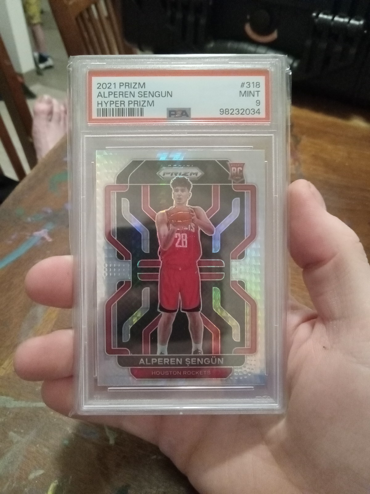 2021 Hyper Prizm Alperen Sengun #318 PSA 9
