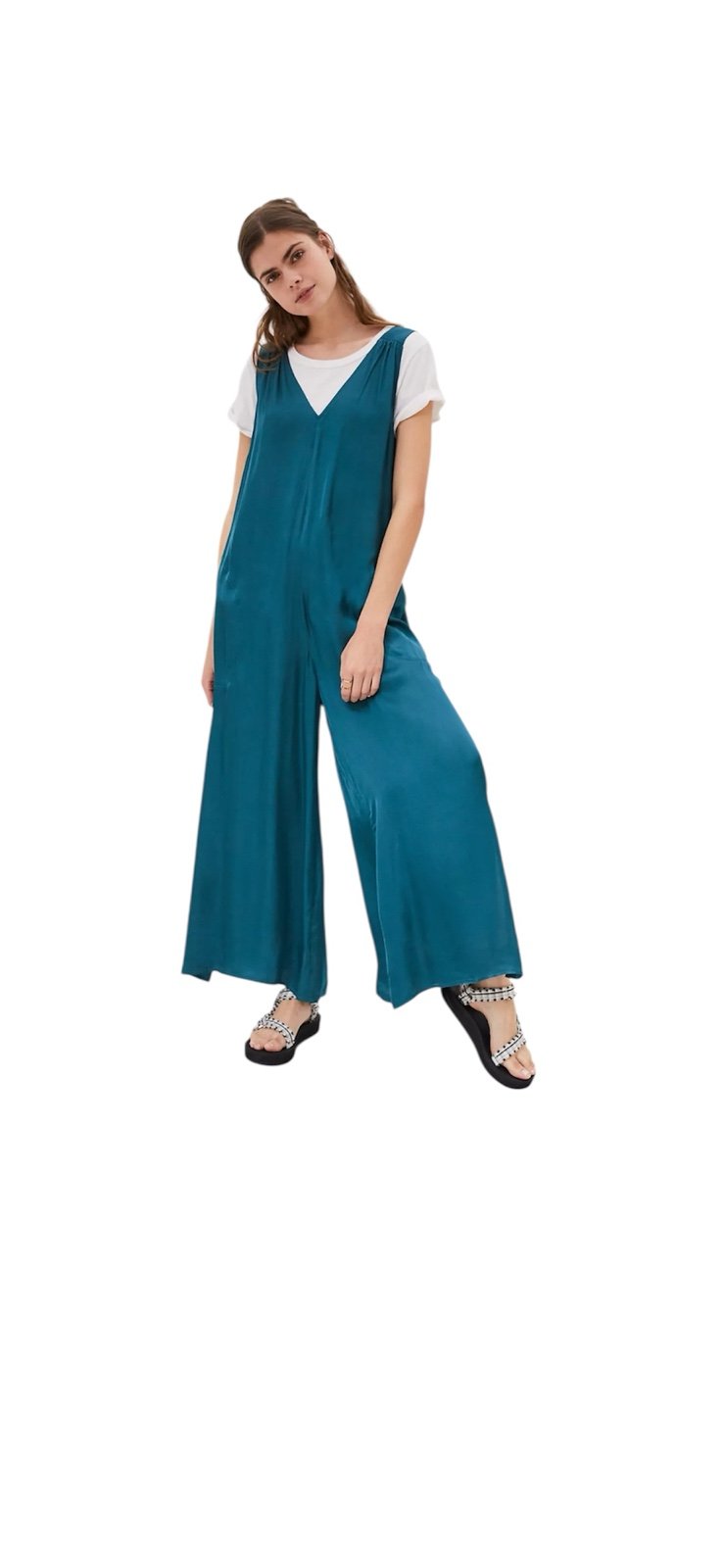 Anthropologie Juniper Wide-Leg Jumpsuit XL
