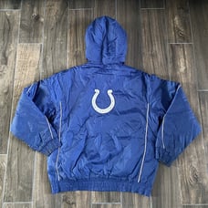 NFL team Apparel Colts Size Medium Blue Full Zip Coat Jacket