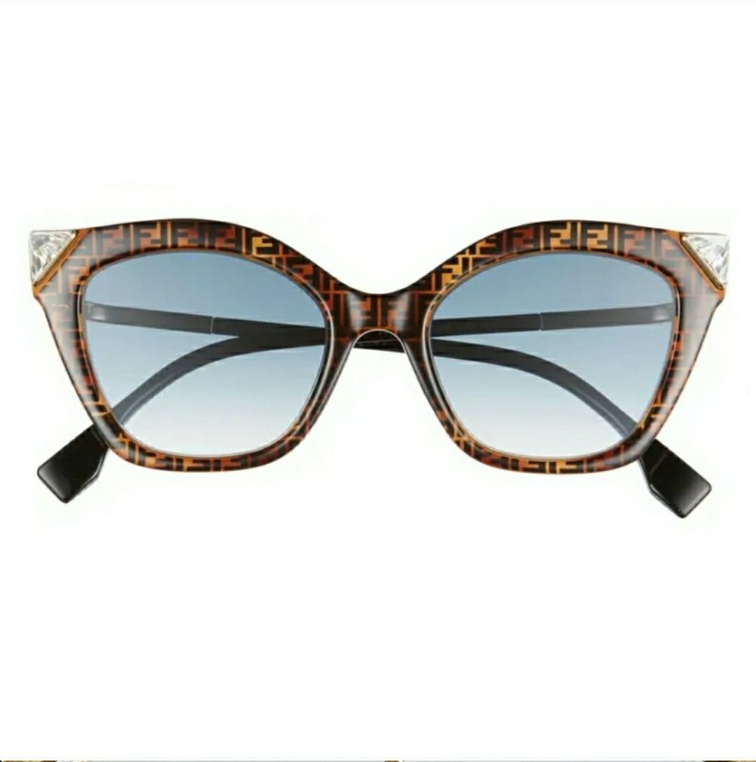 Fendi Logo Frame Cat Eyes Sunglasss