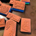 VINTAGE LOT OF 52 RUBBER CRAFTING STAMPS