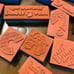 VINTAGE LOT OF 52 RUBBER CRAFTING STAMPS