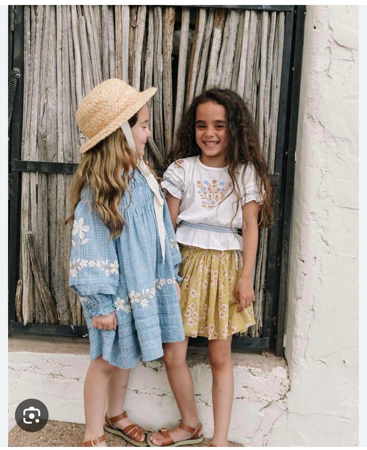 Lali Kids tulip dress blue gingham
