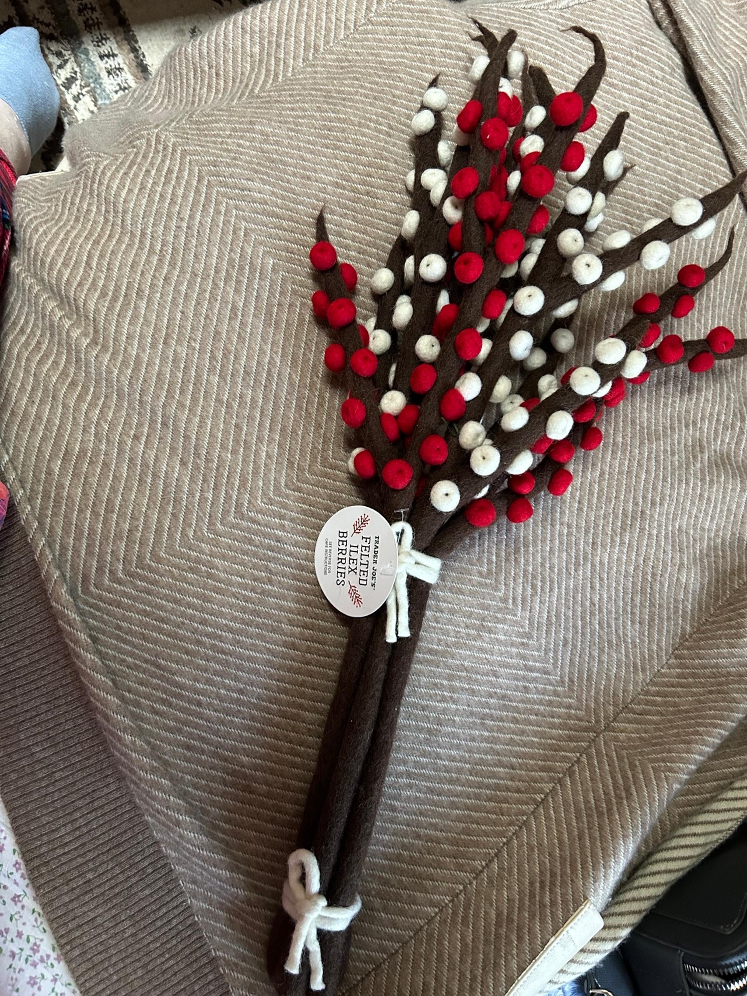 New Trader Joe’s felted ilex berries