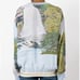 Stella McCartney Ines women's sweater size 42/M Green Landscape print viscose