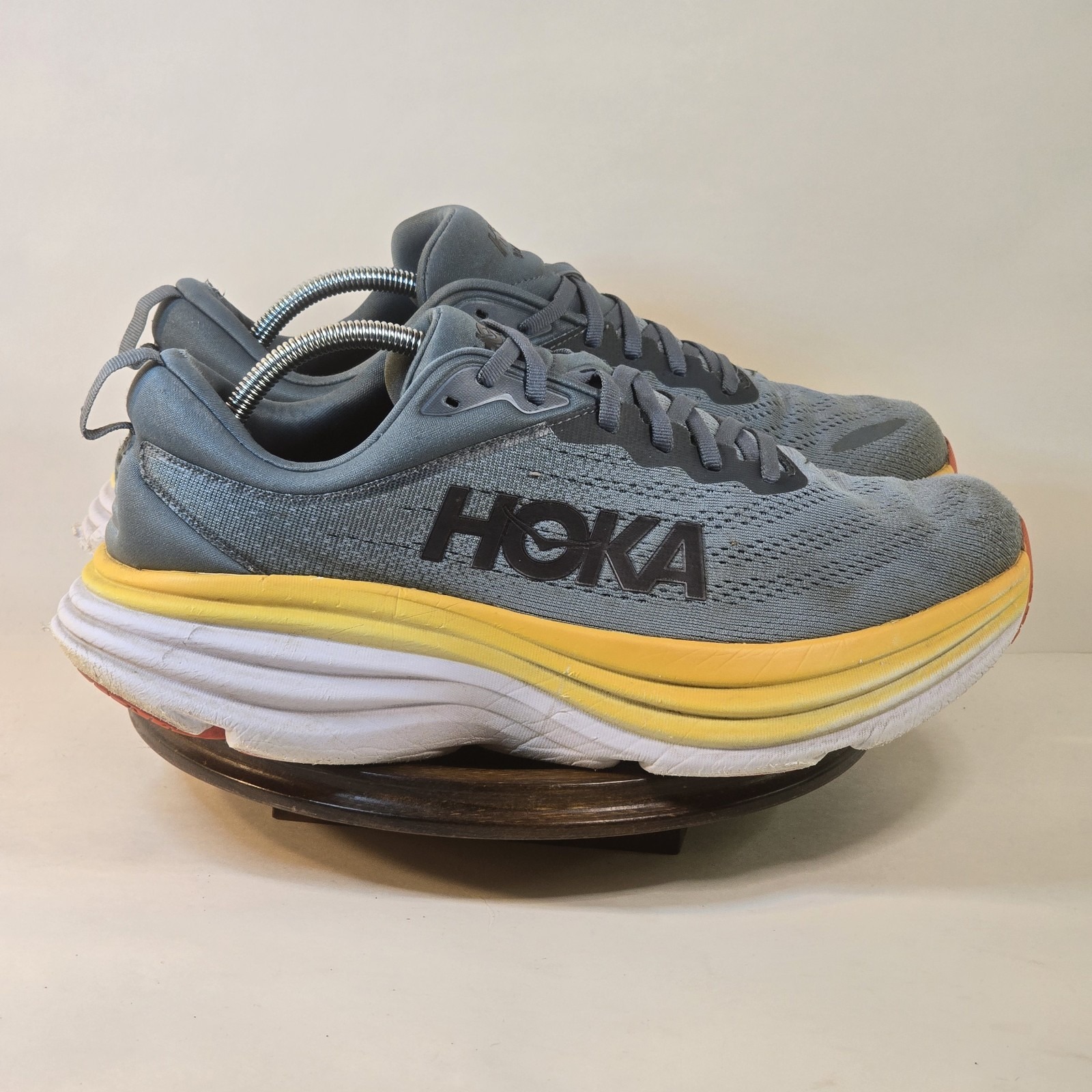 Hoka One One Bondi 8 Mens Size 11.5 Running Shoes Athletic Sneakers 1123202 GBMS