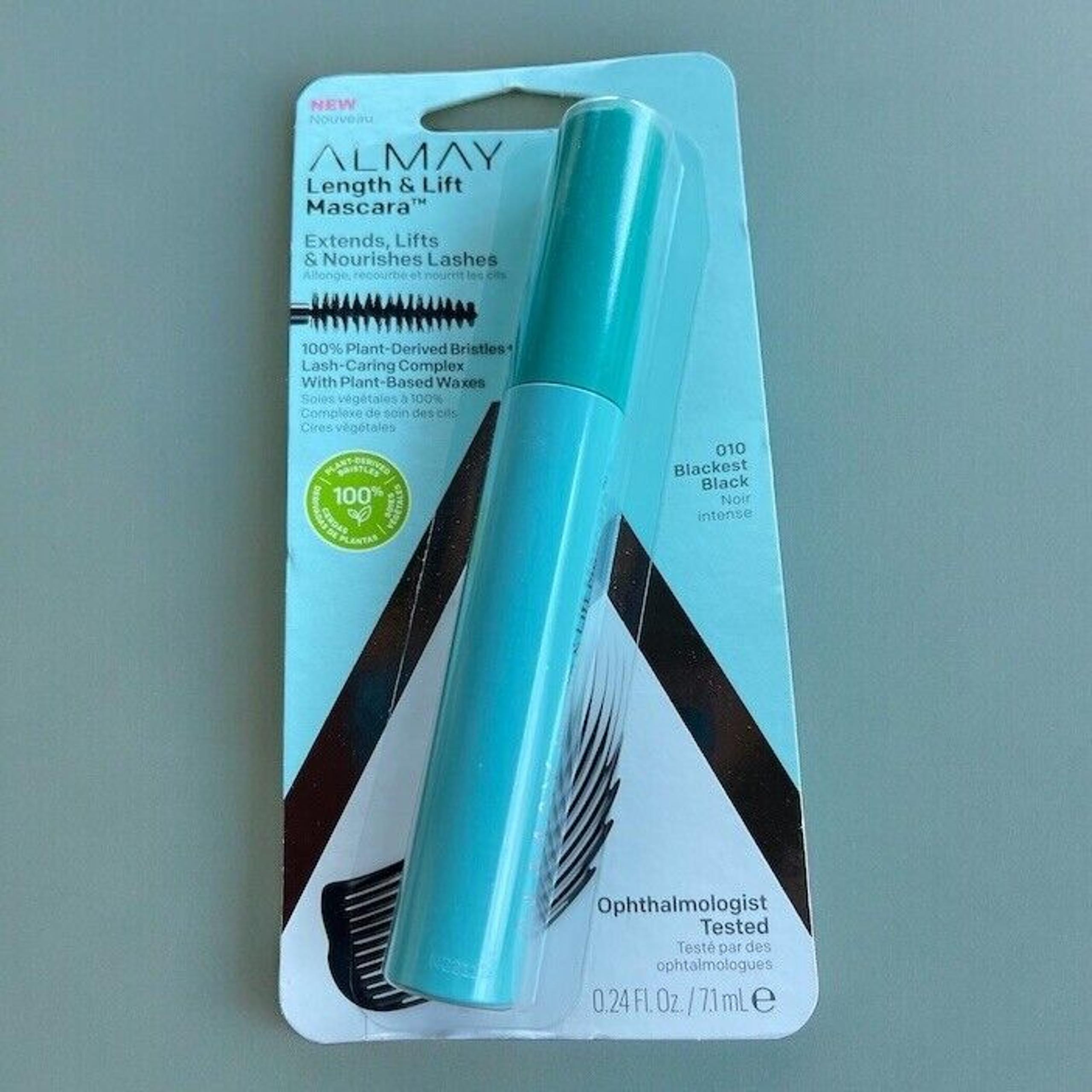 Almay Length & Lift Volumizing Mascara, Blackest Black, - Sensitive Eyes Contact