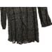 Lavender Brown Women Long Sleeve Cold Shoulder Black Party Lace Dress (M) NEW