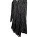 Lavender Brown Women Long Sleeve Cold Shoulder Black Party Lace Dress (M) NEW