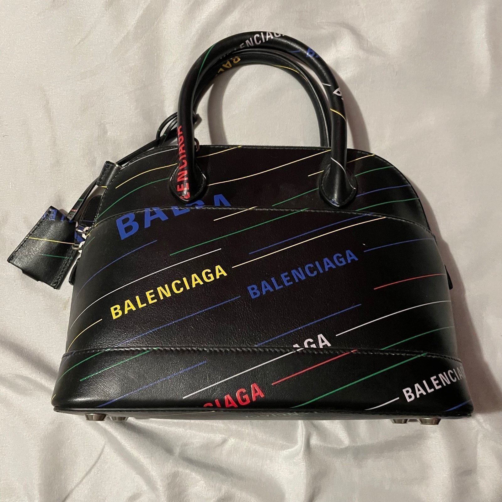 Balenciaga ville logo bag