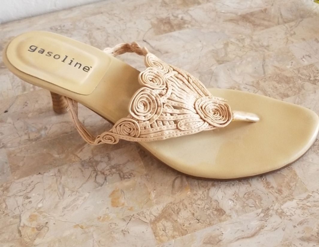 woven kitten heels