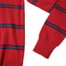 Men's Tommy Hilfiger Red and Navy Blue Stripes V-neck Long Sleeves Sweatshirt