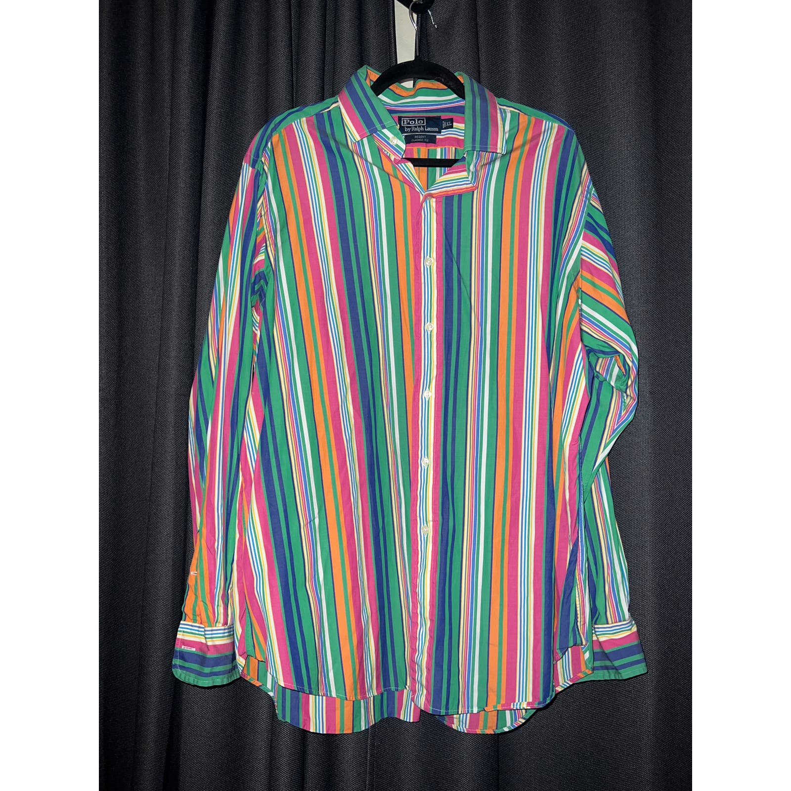 Vintage Ralph Lauren Button Down Striped Shirt Size XL