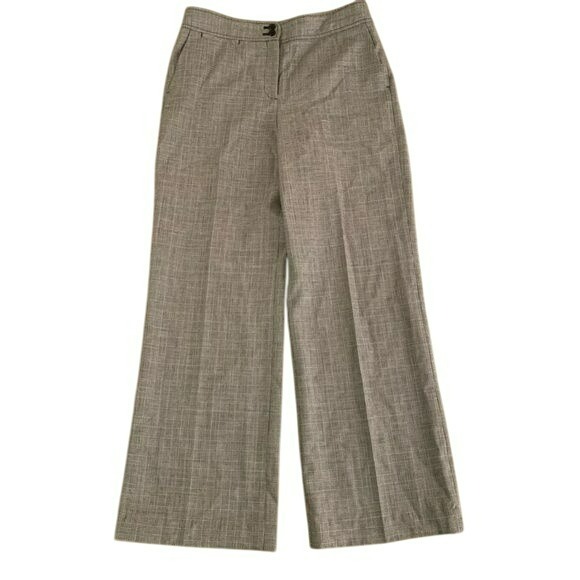 Pendleton womens black and gray checkered straight leg wool trousers -10