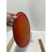 Made In Belgium FLAME ORANGE Oval CAST IRON ENAMEL DUTCH OVEN LID Fits 11”x8”