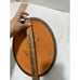 Made In Belgium FLAME ORANGE Oval CAST IRON ENAMEL DUTCH OVEN LID Fits 11”x8”