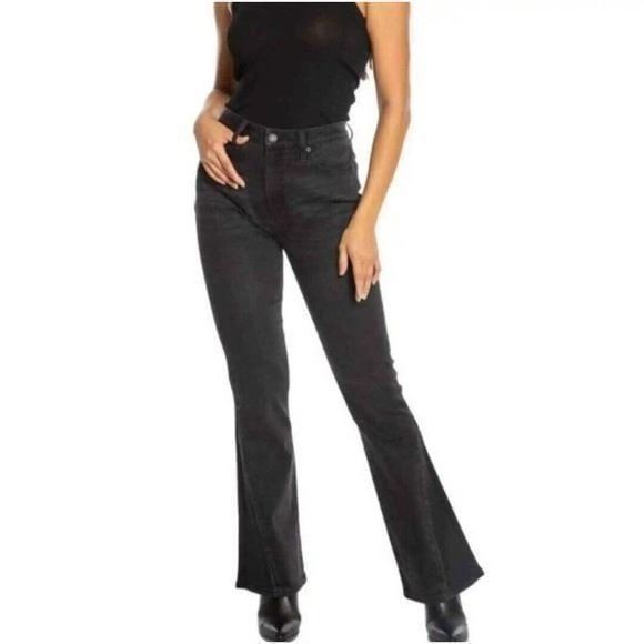 Juicy Couture black High rise Malibu stretch flare jeans plus size 24W 18W new!!