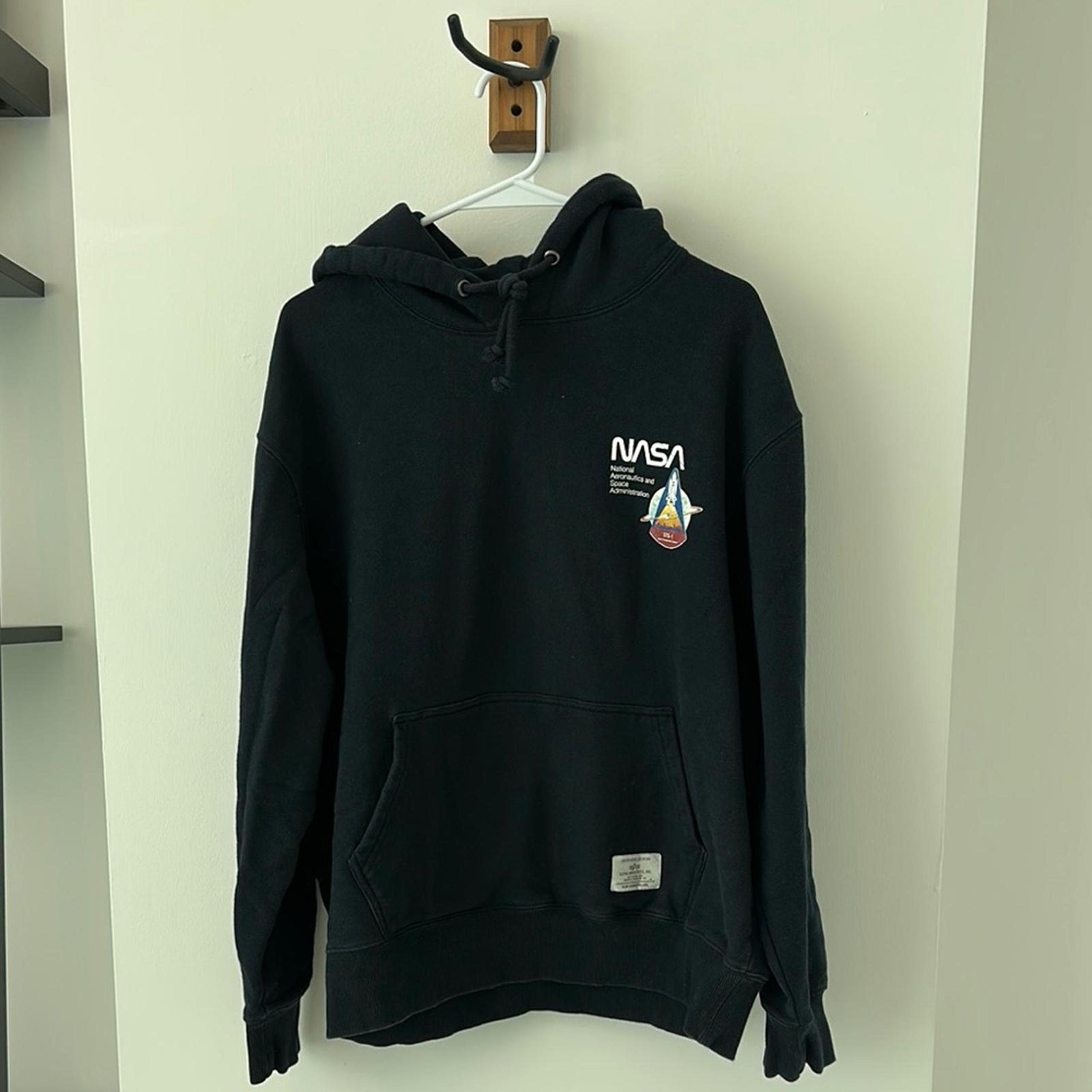 Alpha Industries Navy Hoodie Sweatshirt