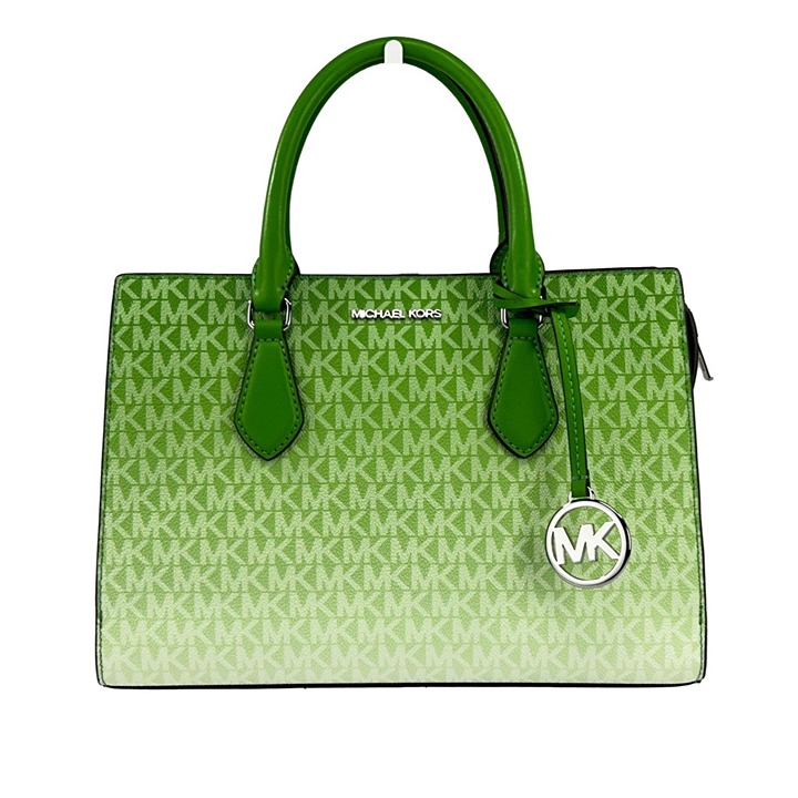 NEW Michael Kors Sheila Medium Crossbody Satchel Jungle Green Handbag Purse
