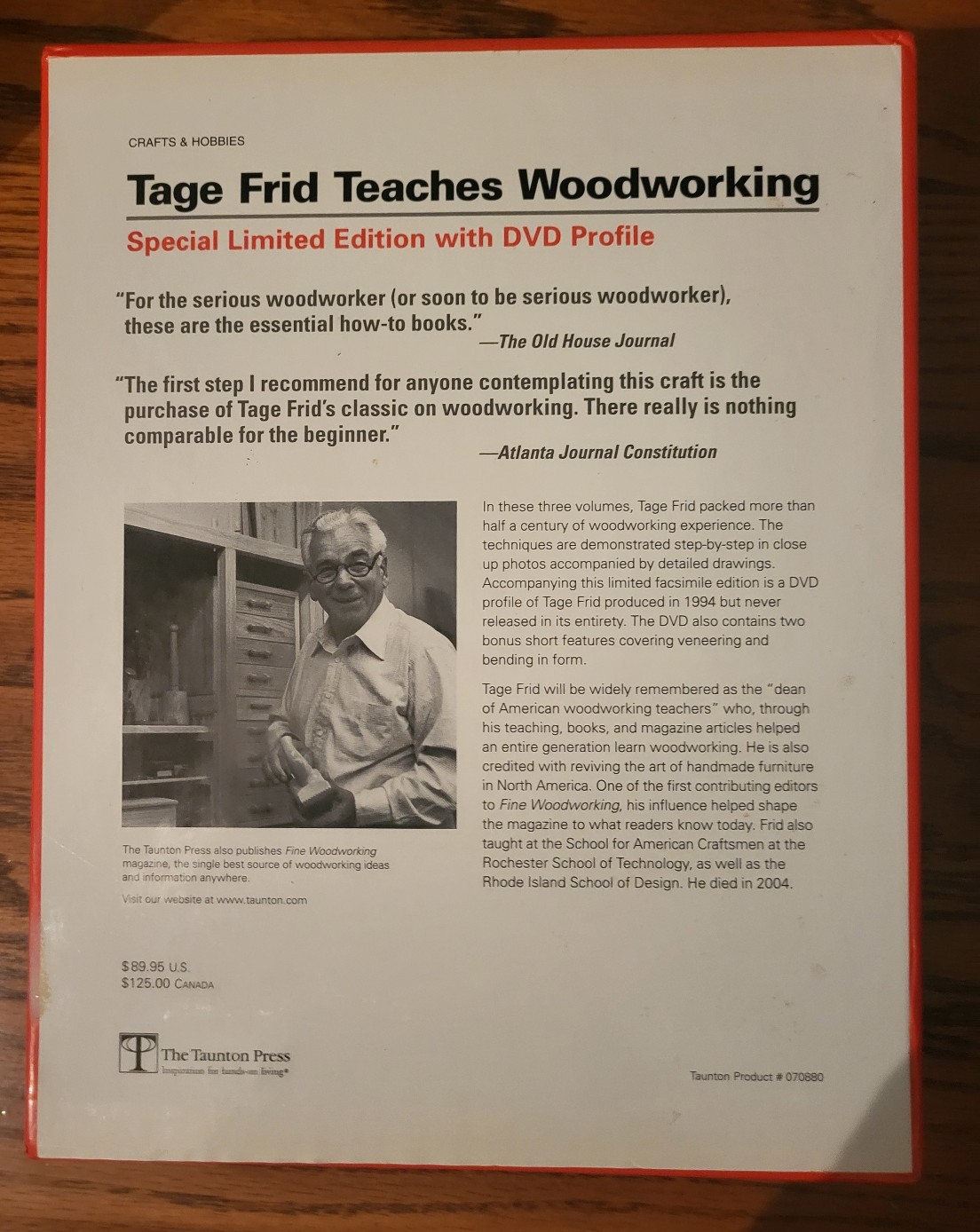 Tage Frid Teaches Woodworking 3 Book Collection