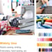 72Pcs Sewing Thread Kits 36 Colors Polyester 550 Yards Per Spools - NEW!