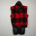 Woolrich Vintage Wool Buffalo Plaid Black Red Vest Woman's Medium