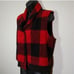 Woolrich Vintage Wool Buffalo Plaid Black Red Vest Woman's Medium