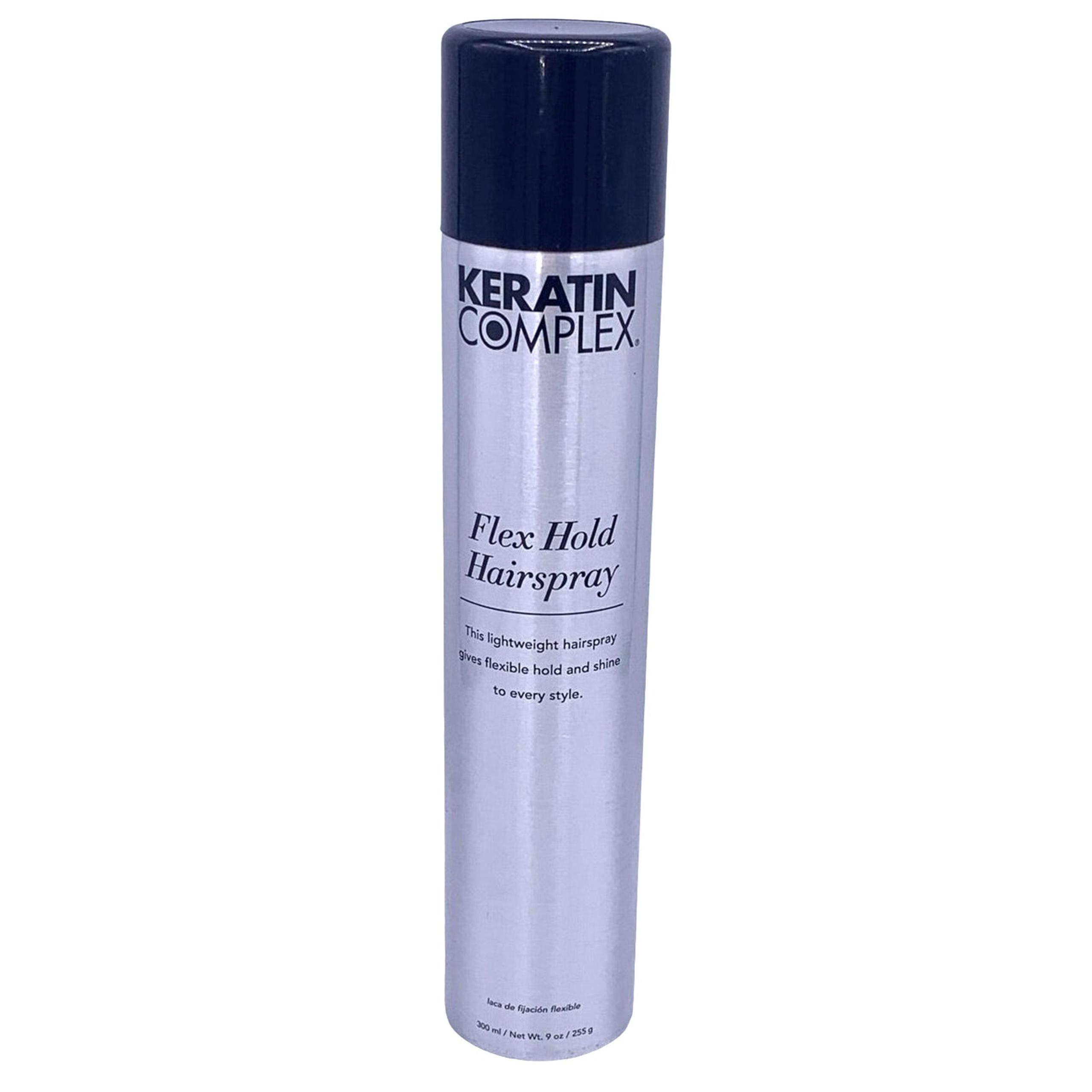 Flex Hold Lightweight Shine Unisex Hairspray 9 oz (300 ml) NEW - Keratin Complex