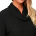 Lulus Friend Of A Friend Black Cowl Neck Sweater Size L