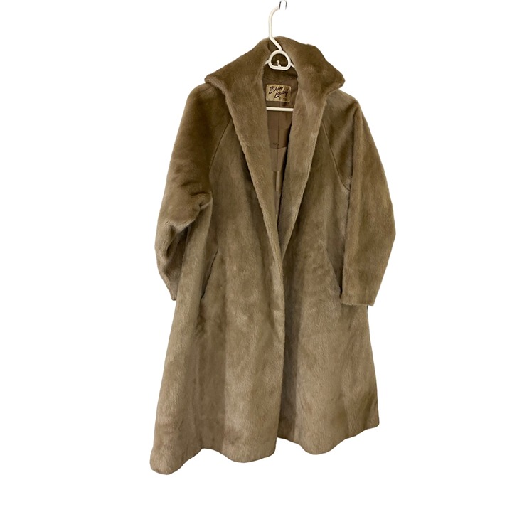 Vintage Bohan Landorf Women's Long Fur Button Front Coat - XL