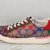 Size 5 Coach Rainbow Lace Up Sneakers Multicolored