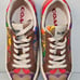 Size 5 Coach Rainbow Lace Up Sneakers Multicolored
