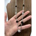 Joseph Esposito Diamonique Ball Necklace CZ Sterling Silver 18 Black