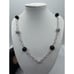 Joseph Esposito Diamonique Ball Necklace CZ Sterling Silver 18 Black
