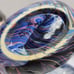 Vintage 2 Grazia Deruta Blue Swirl Pottery Egg Shape Ceramic Trinket Boxes Rare
