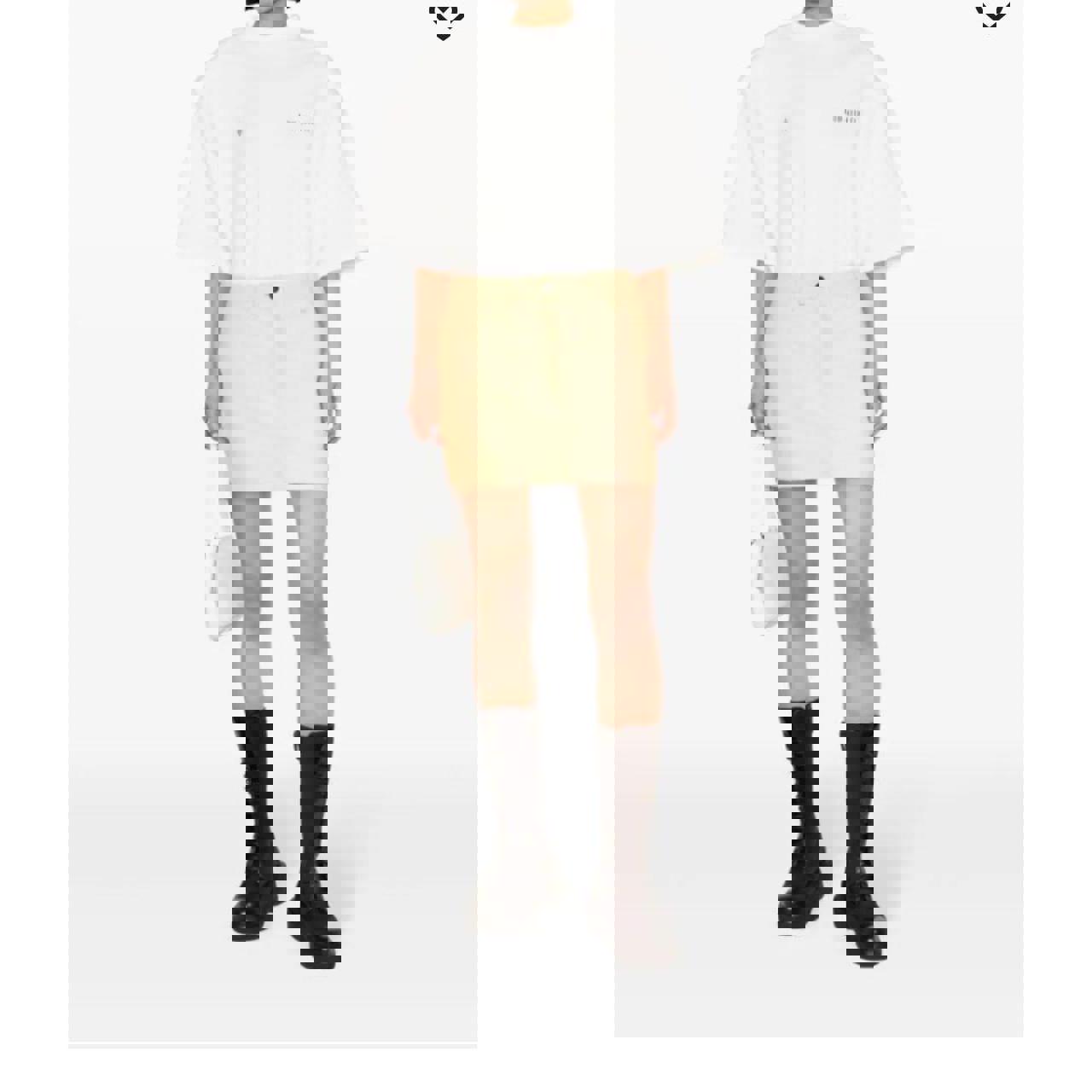 Remain leather mini skirt