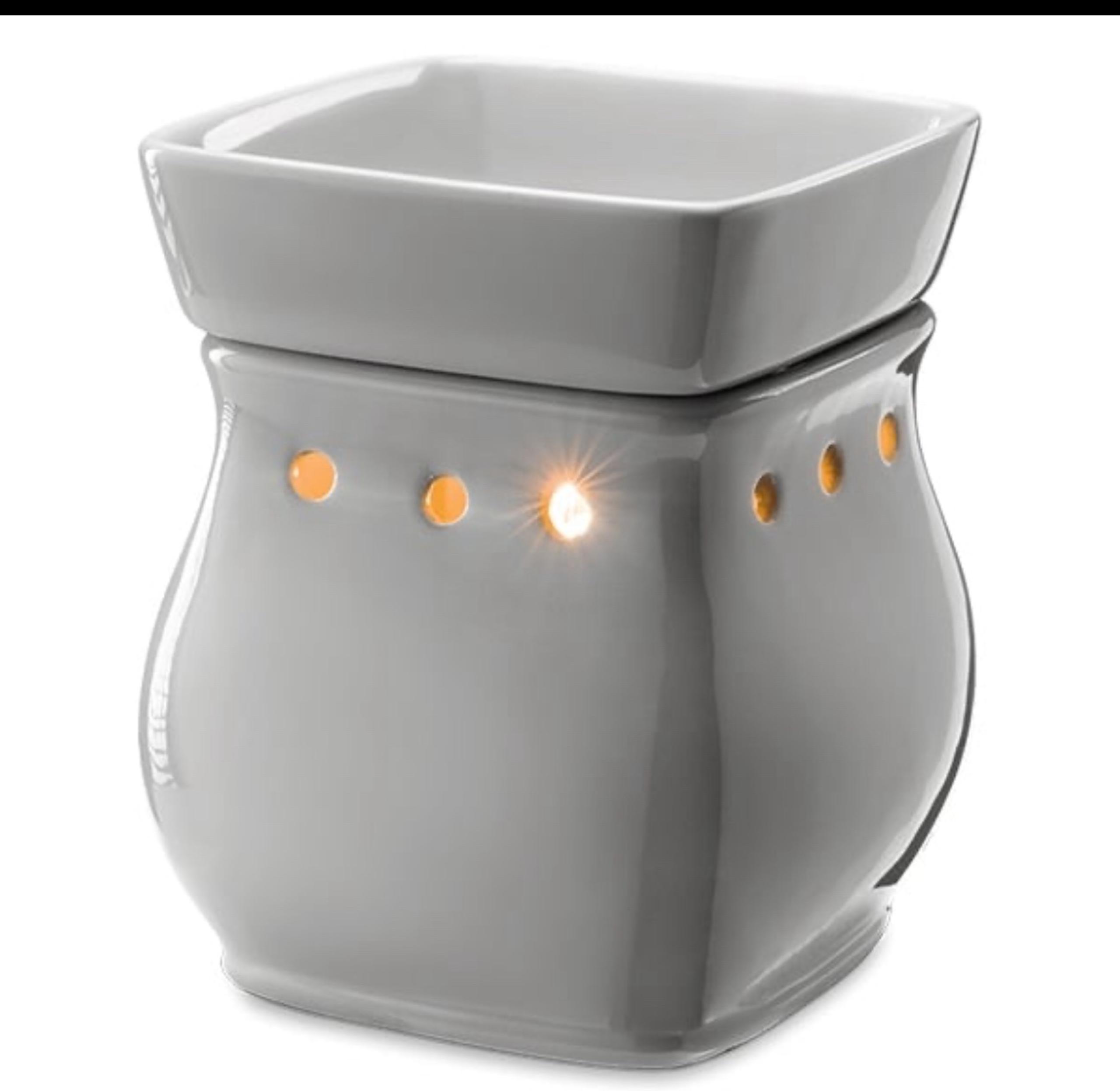 Scentsy Classic Curve Gloss Gray Warmer