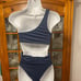 Seafolly One Shoulder Top High Leg Cheeky Bottom Bikini NWT 8 & 10