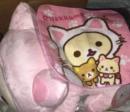 Cat Animal Set Korilakkuma Rilakkuma Sanrio San-x Plush Towel Cup