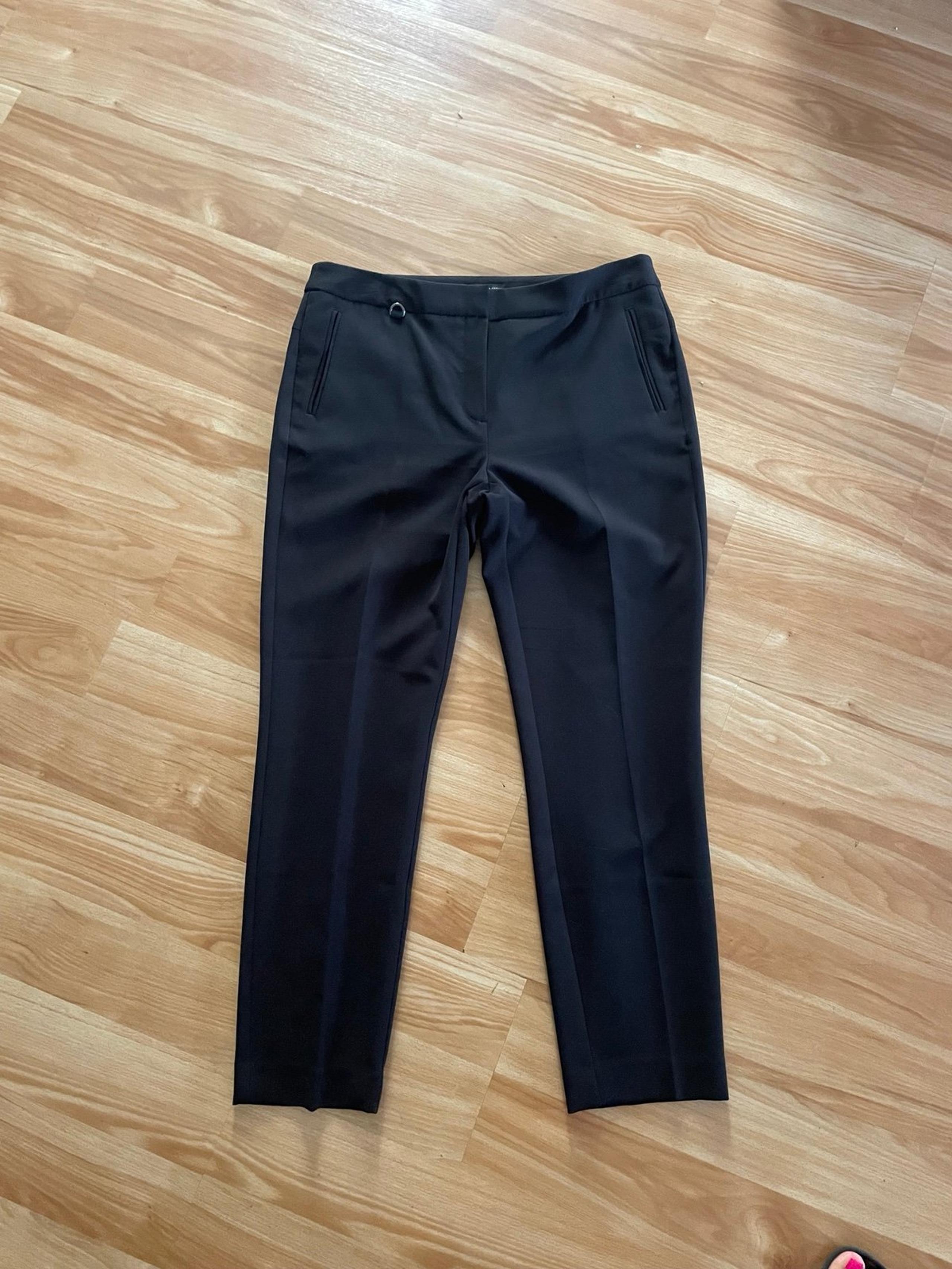 Ladies Adriana Papell Black Ankle Dress Pants - Sz 10