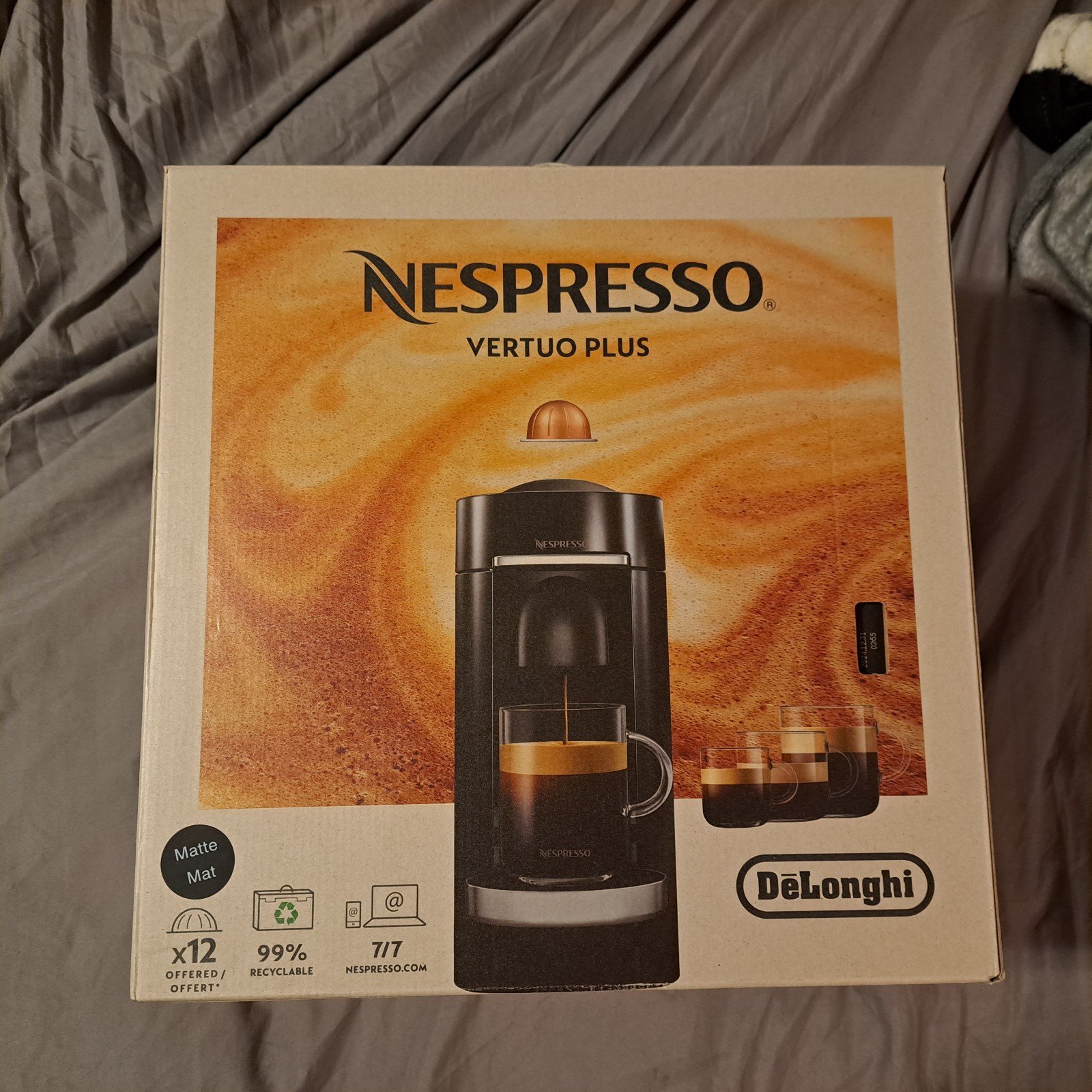 Nespresso Vertuo Plus Coffee Maker Nesoresso Coffee Machine Matte Black New