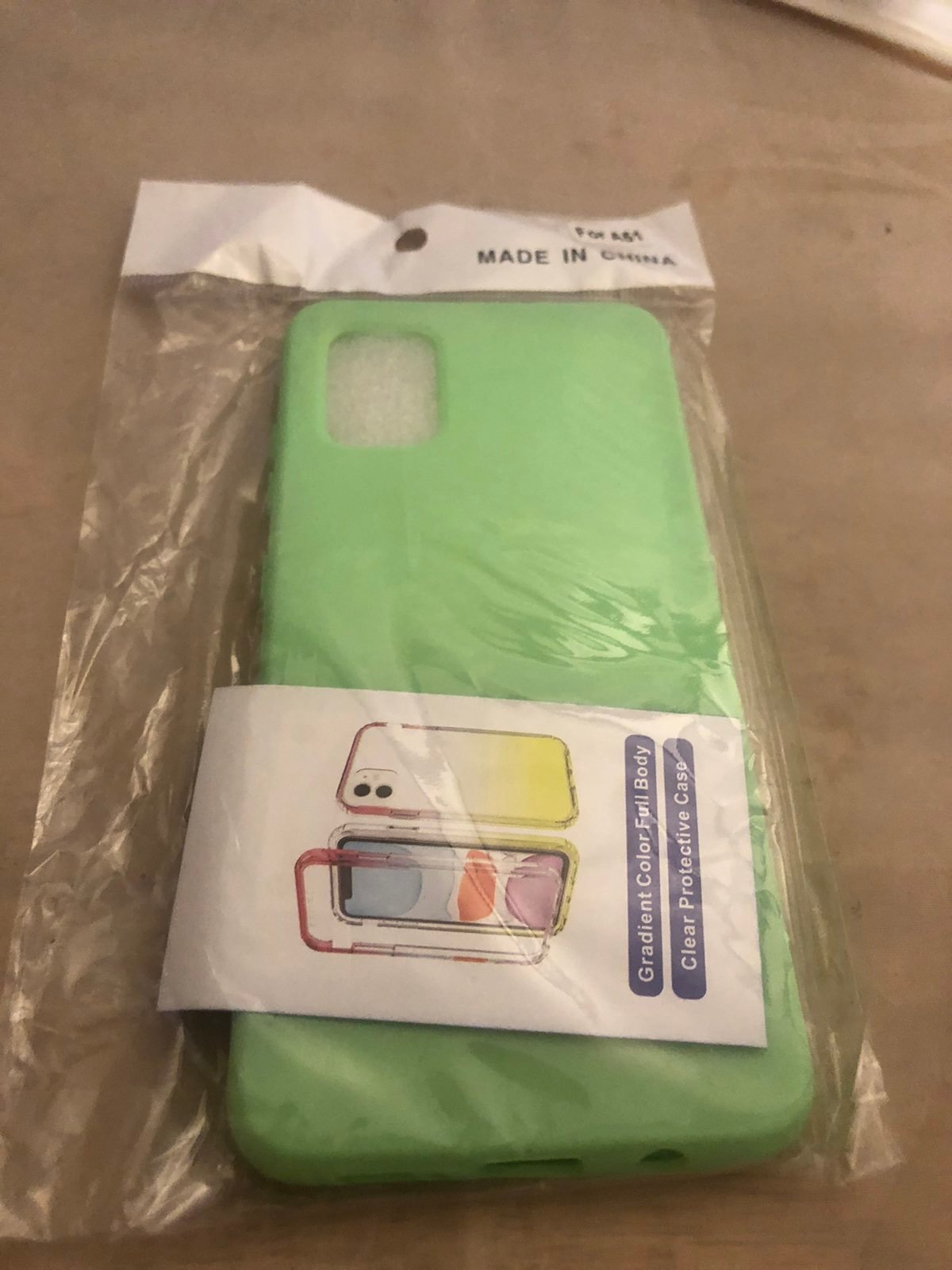 Green Protective Phone Case for Use with Galaxy A51 (NEW)
